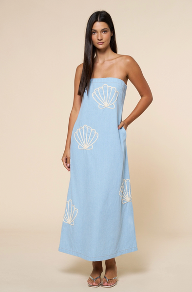 Carolina Beach Dress -- Denim