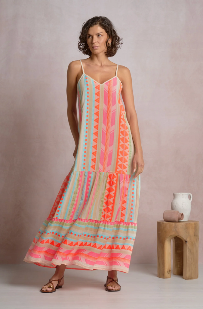 Tulum Dress -- Neon
