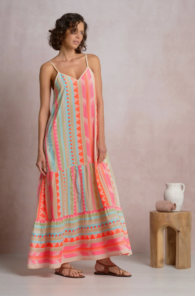 Tulum Dress -- Neon