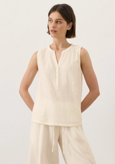 Henley Tank -- Cream