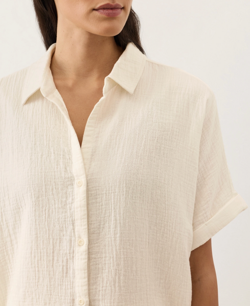 Relaxed Top -- Cream