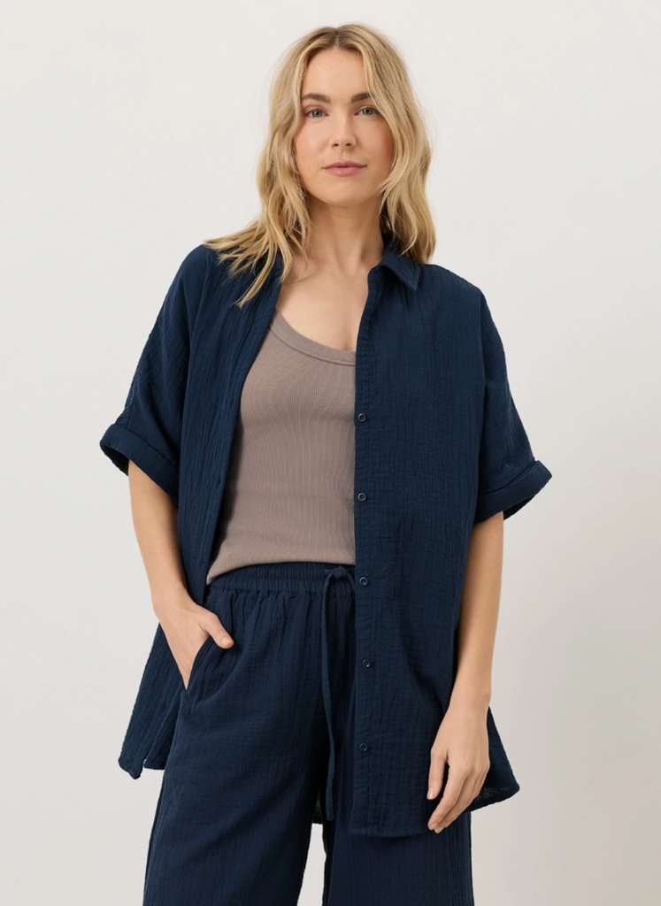 Relaxed Top -- Navy