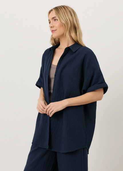 Relaxed Top -- Navy