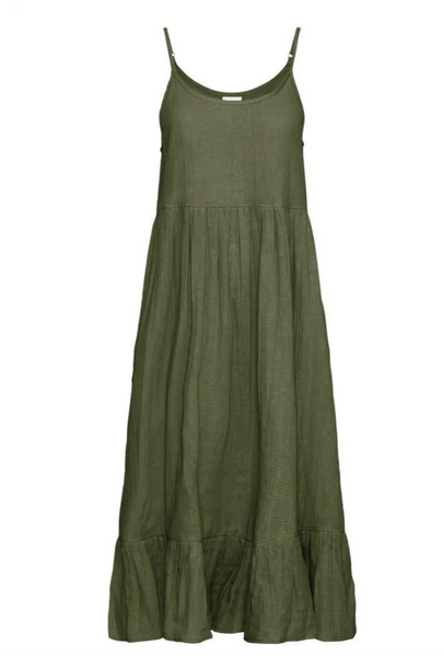 Louisa Dress -- Grape Leaf
