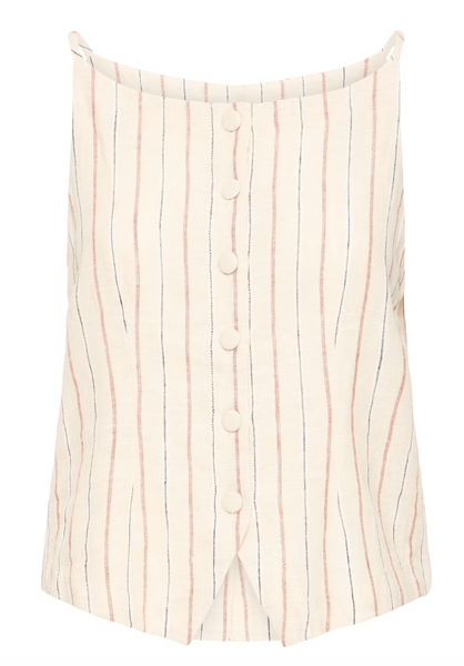 Nora Top -- Brown Stripe