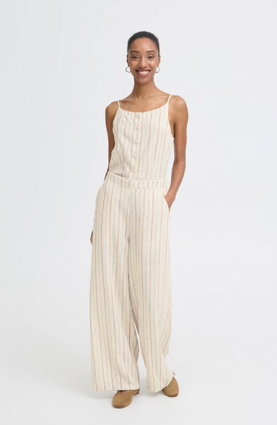 Nora Pants -- Brown Stripe