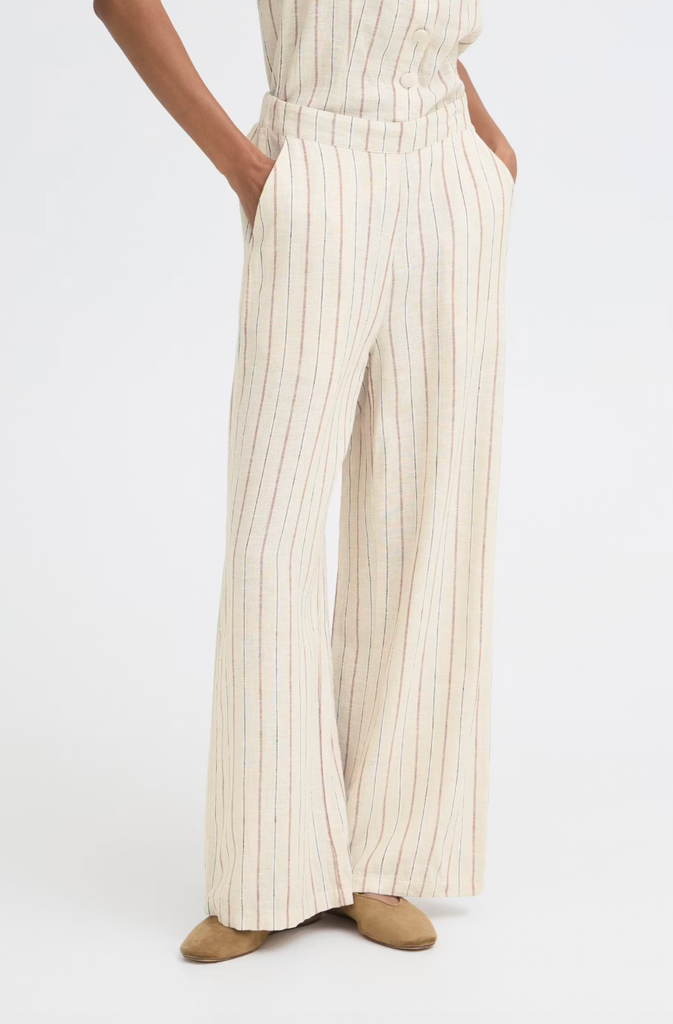 Nora Pants -- Brown Stripe