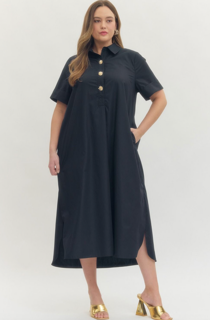 Bella Dress -- Navy