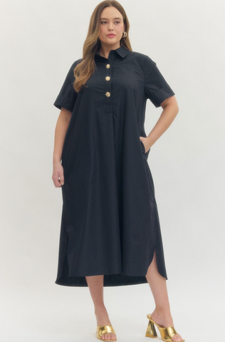 Bella Dress -- Navy