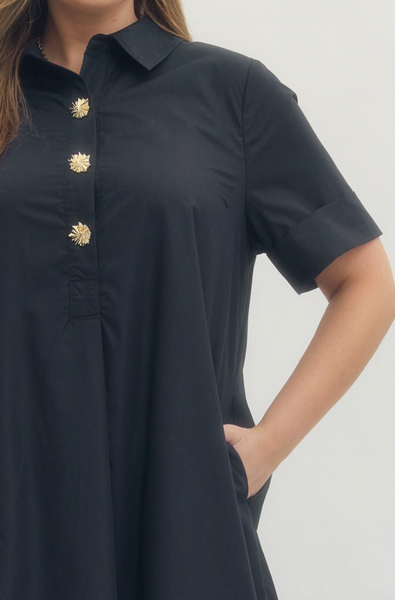 Bella Dress -- Navy