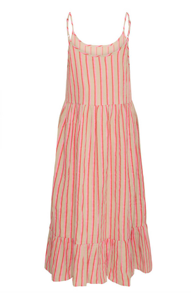 Pinehurst Dress -- Azalea Stripe
