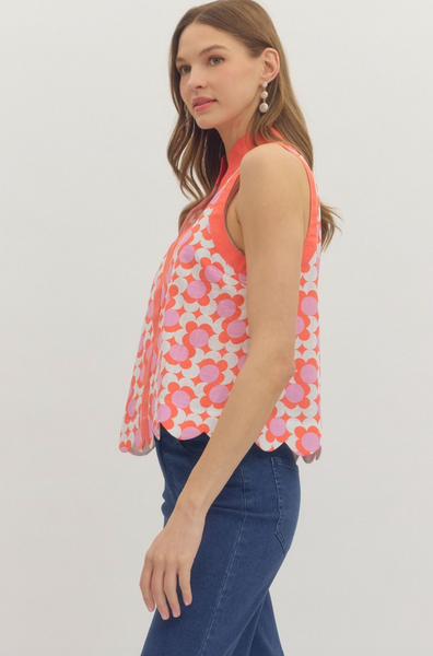 Danee Top -- Coral