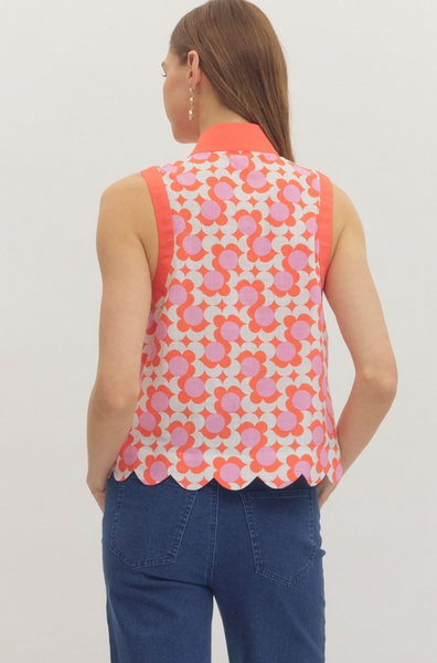 Danee Top -- Coral