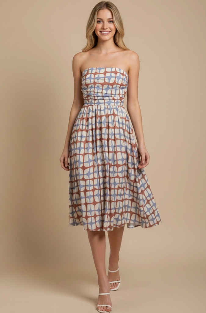 Mystic Dress -- Blue Red