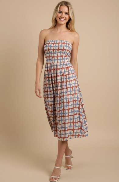 Mystic Dress -- Blue Red