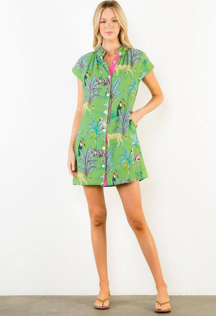 Safari Dress -- Green
