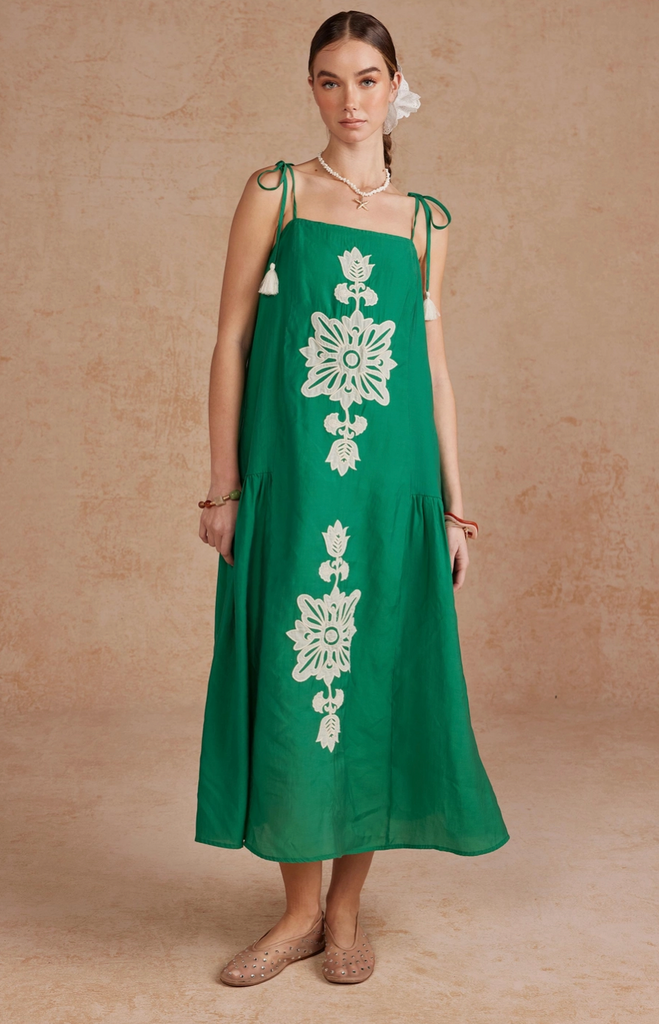 Cindy Dress -- Emerald