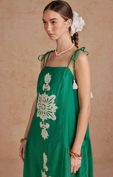 Cindy Dress -- Emerald