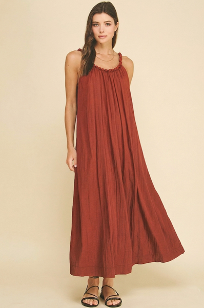 Patio Dress -- Rust