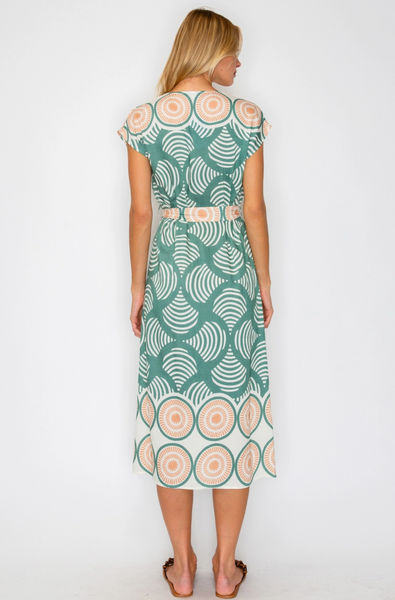 Micheala Dress -- Olive Shell
