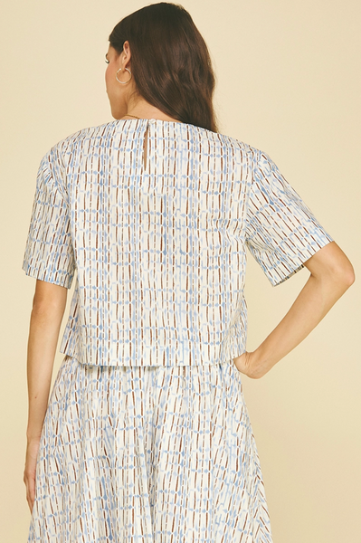 Catherine Top -- Blue Brown