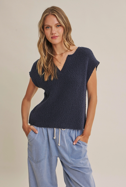 Jenna Top -- Navy