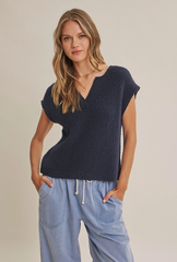 Jenna Top -- Navy
