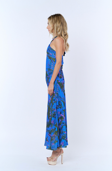 Rune Tropical Dress -- Blue