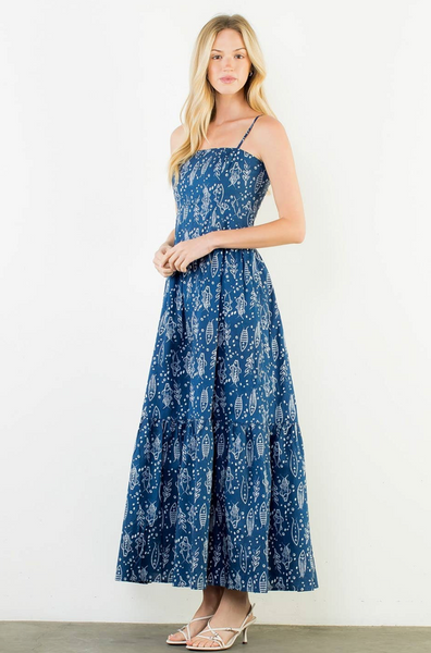 Finny Dress -- Navy