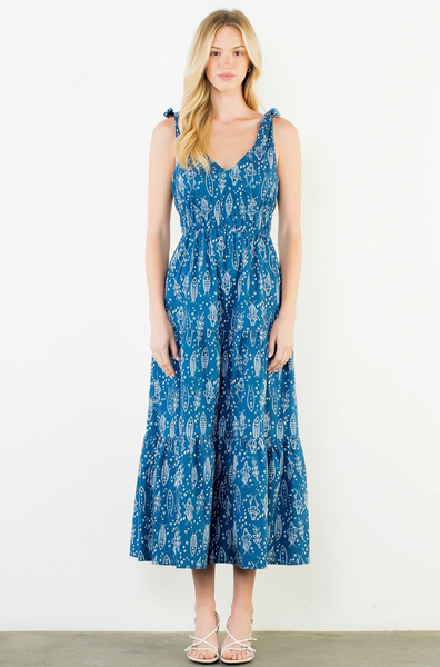 Poseidon Dress -- Navy