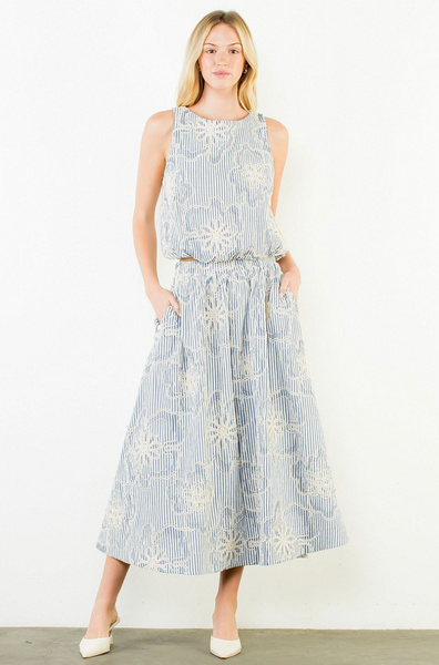 Tara Skirt -- Blue