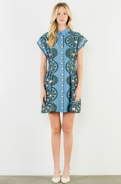 Larissa Dress -- Blue