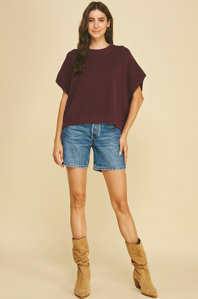 Isla Top -- Burgundy