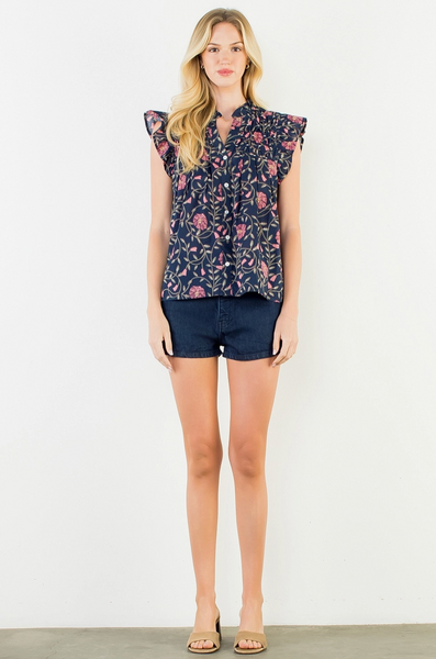Louisa Top -- Navy
