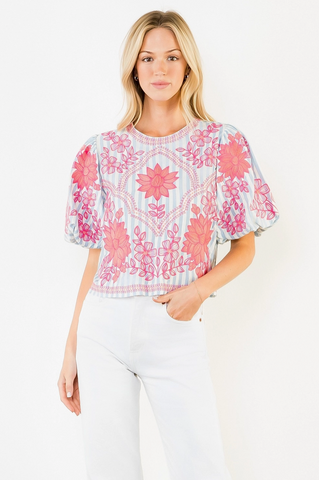 Joanna Top -- Light Blue