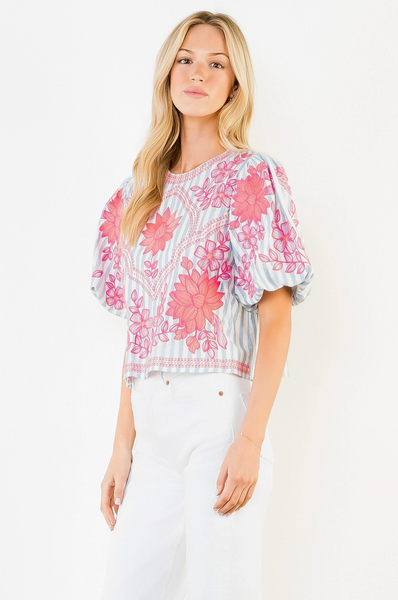 Joanna Top -- Light Blue