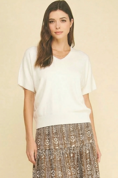 Rita Top -- Off White