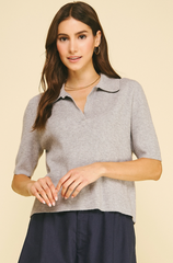 Heather Top -- Gray