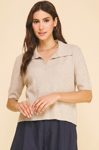 Heather Top -- Oatmeal
