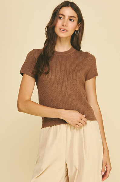 Adelaide Top -- Brown