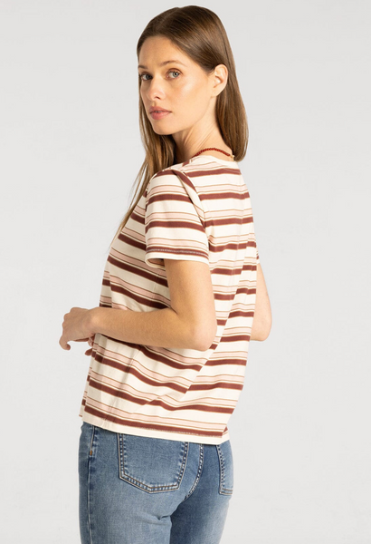 Asher Tee -- Pink Burgundy