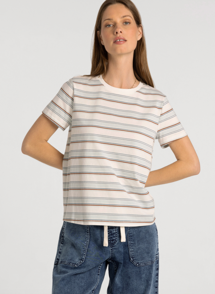Asher Tee -- Baby Blue Stripe