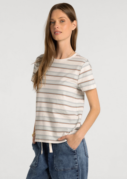 Asher Tee -- Baby Blue Stripe