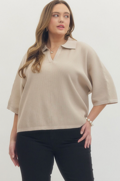 Megan Top -- Stone