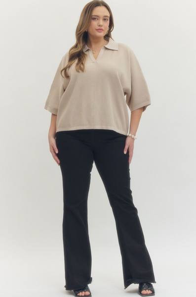 Megan Top -- Stone