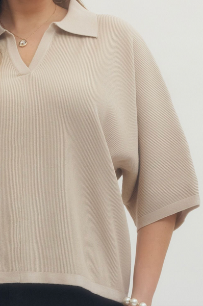 Megan Top -- Stone