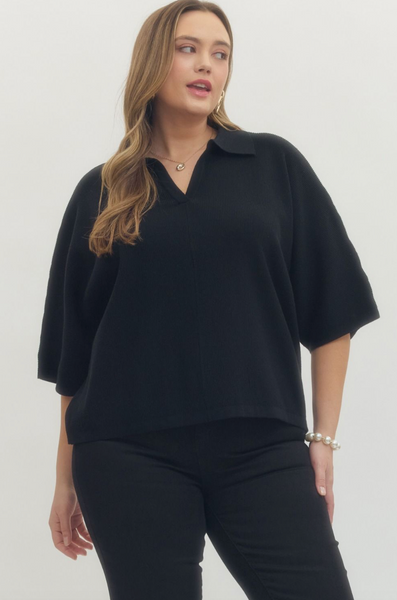 Megan Top -- Black
