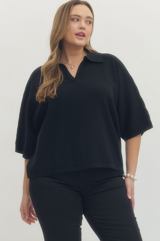 Megan Top -- Black