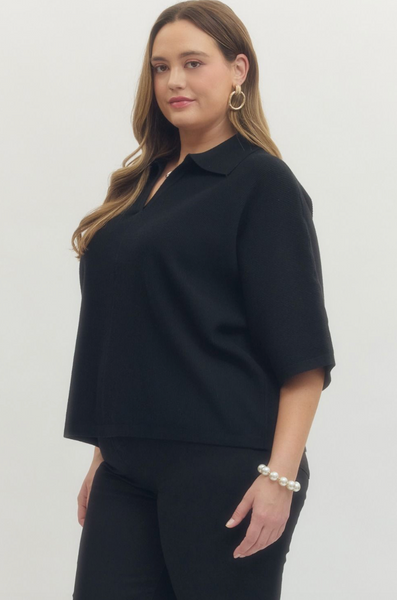 Megan Top -- Black