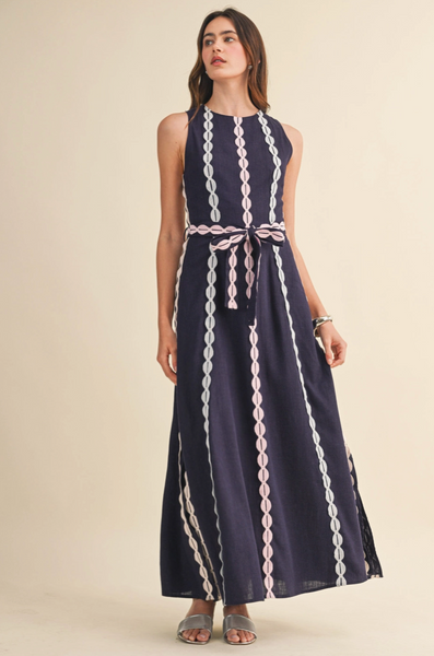 Sierra Dress -- Navy